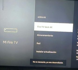 opcioones de desarrollo